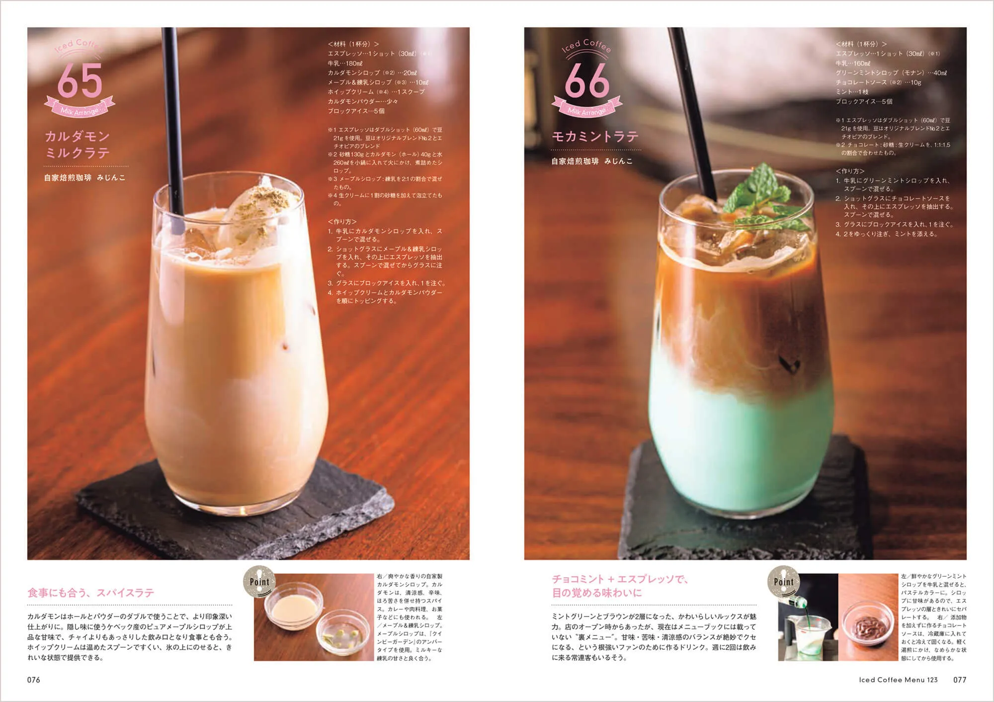 アレンジ＆クリエイティブ アイスコーヒー 中面