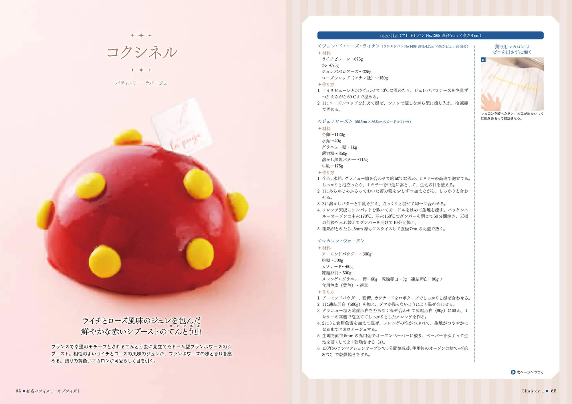 有名パティスリーのプティ・ガトー 人気36店に学ぶ100レシピ 中面