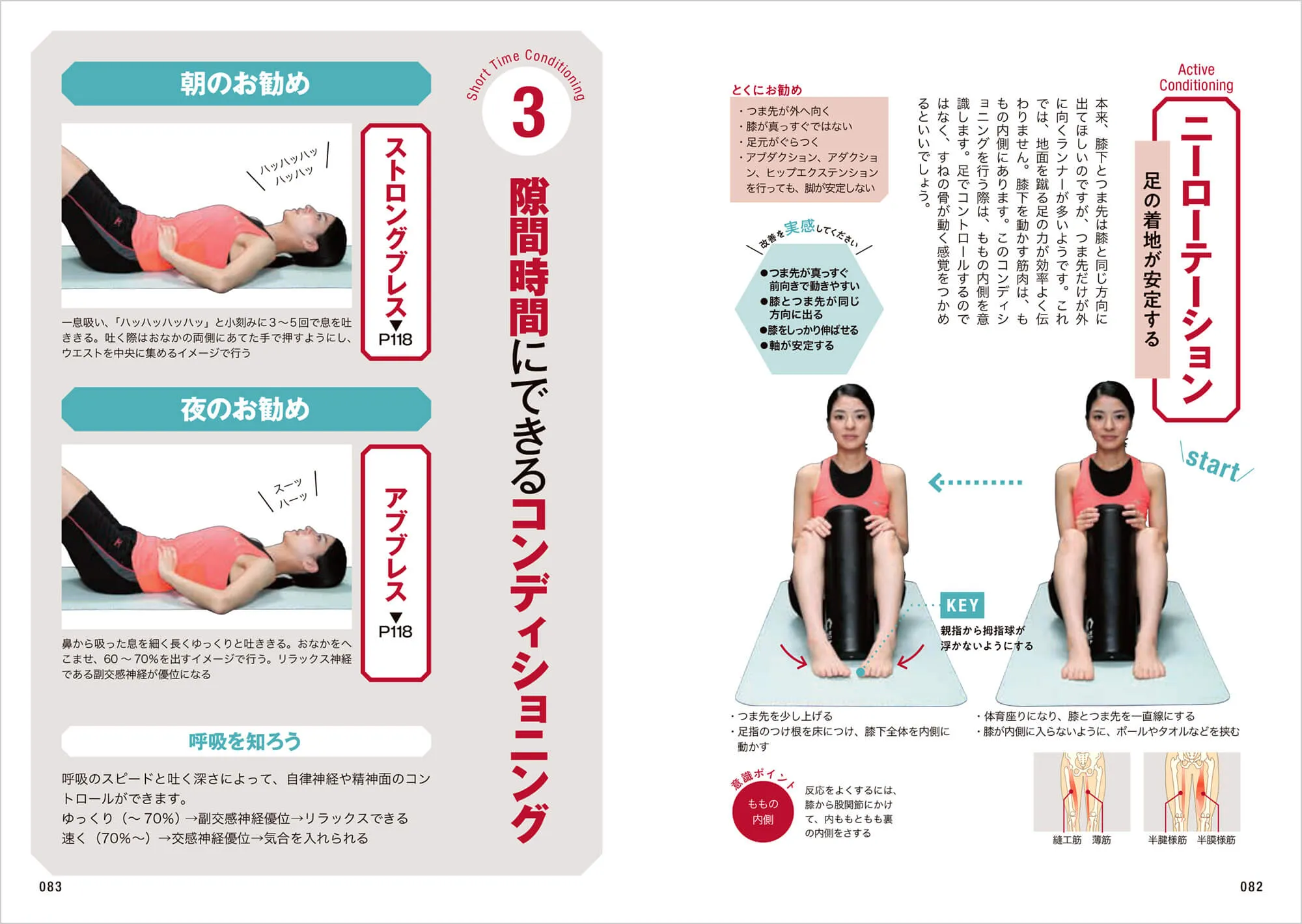 強くなるコアトレ ランナーのためのコンディショニング 中面