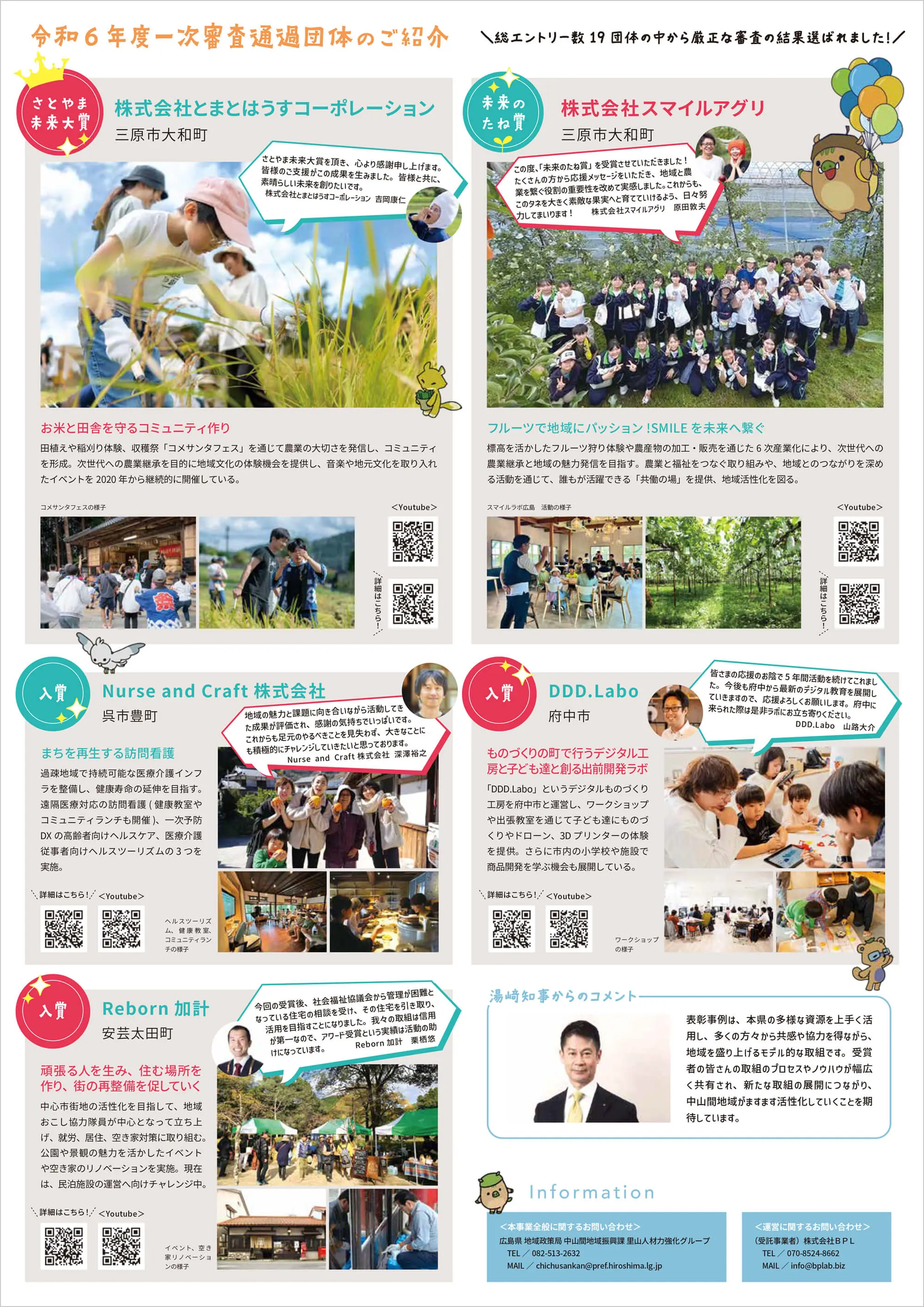 ひろしま里山グッドアワード2025パンフレット　裏面