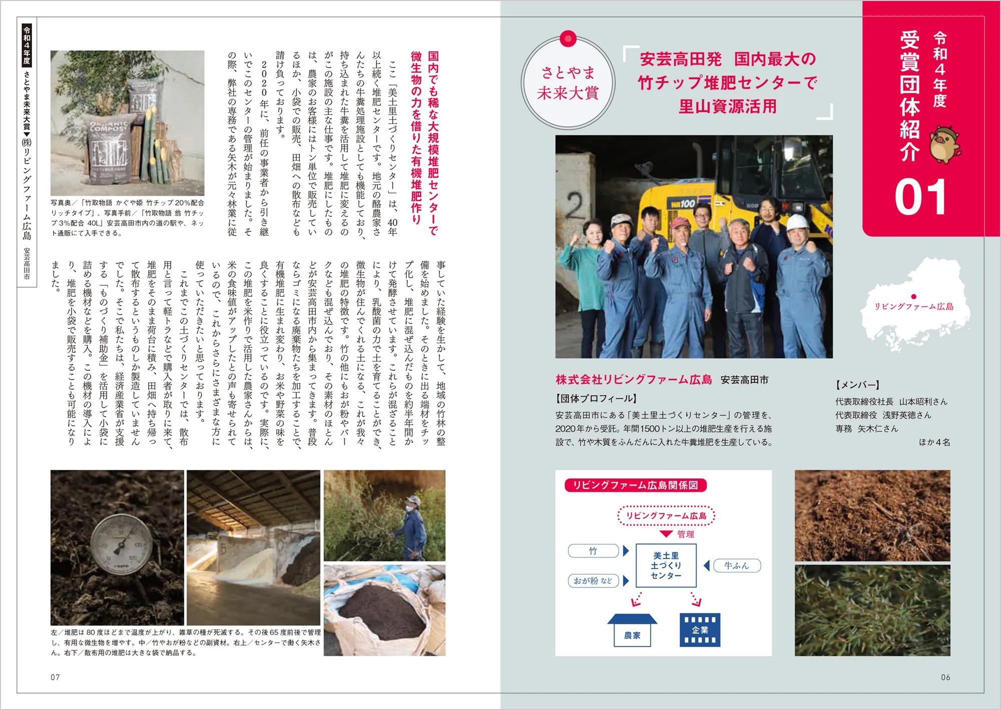 ひろしま里山グッドアワード 公式ガイドブック 中面